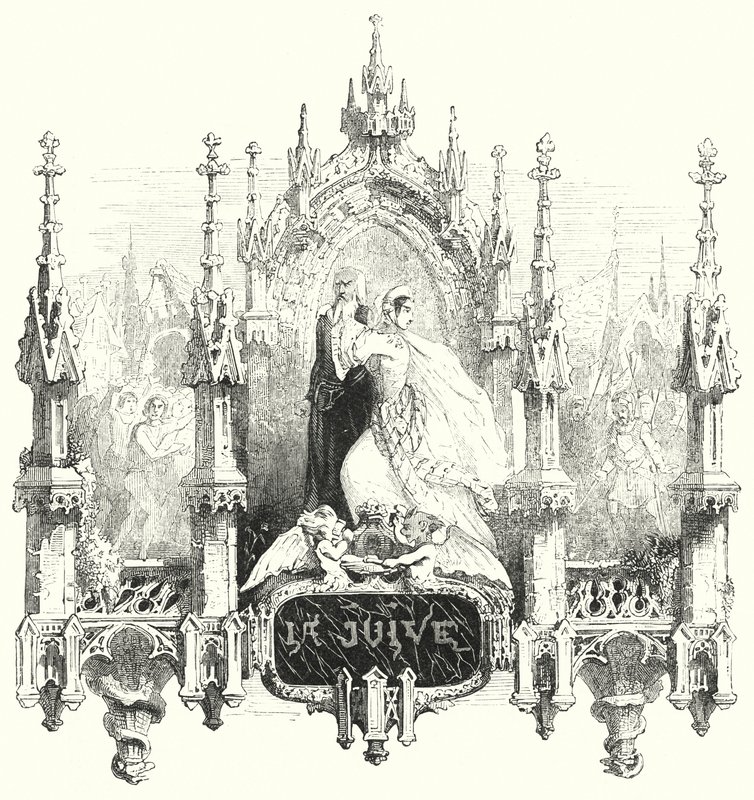 Illustration for the opera La Juive by Fromental Halevy by English School