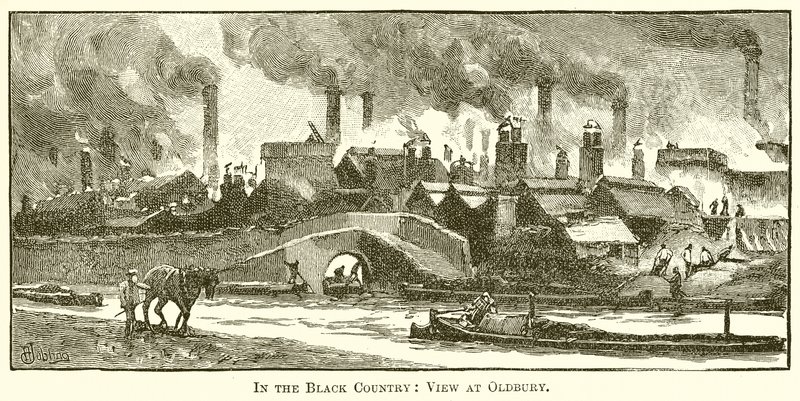 In the Black Country: View at Oldbury by English School