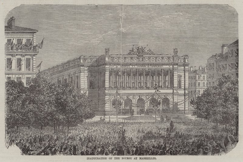 Inauguration of the Bourse at Marseilles by English School