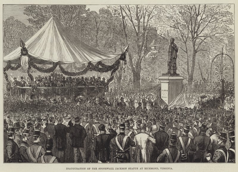 Inauguration of the Stonewall Jackson Statue at Richmond, Virginia by English School