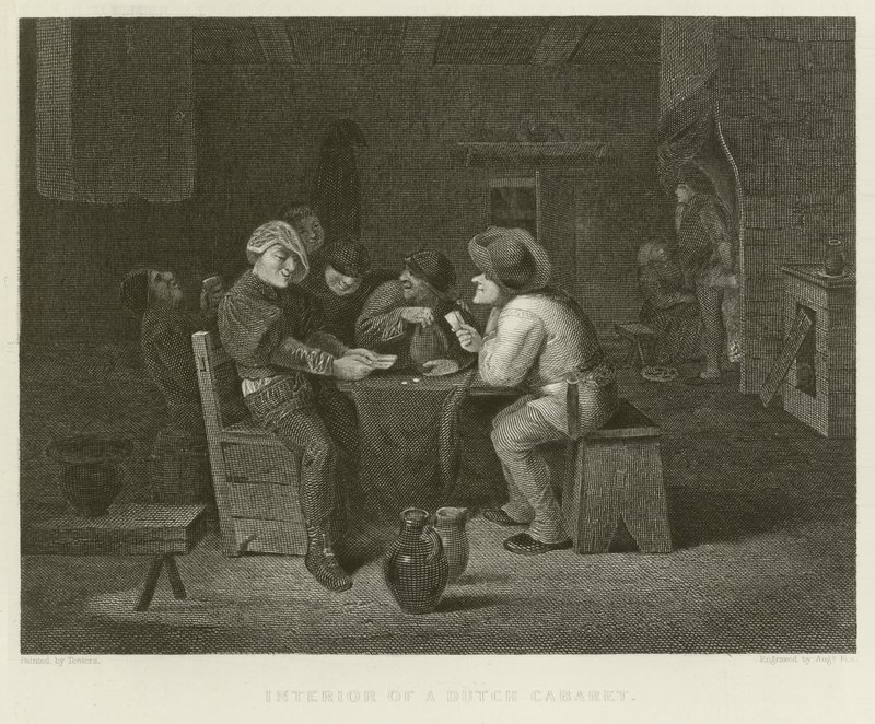 Interior of a Dutch Cabaret by English School