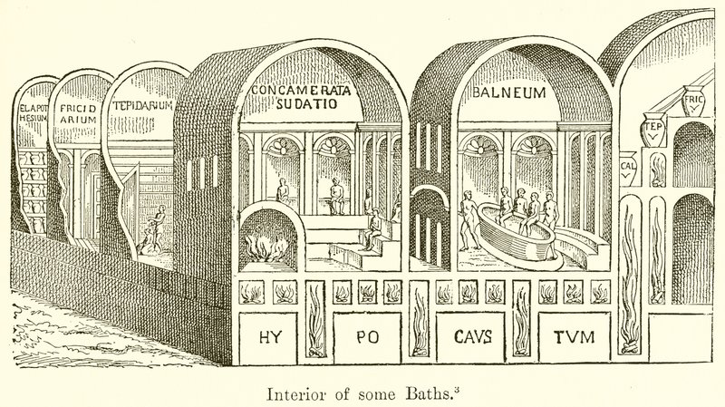 Interior of some Baths by English School