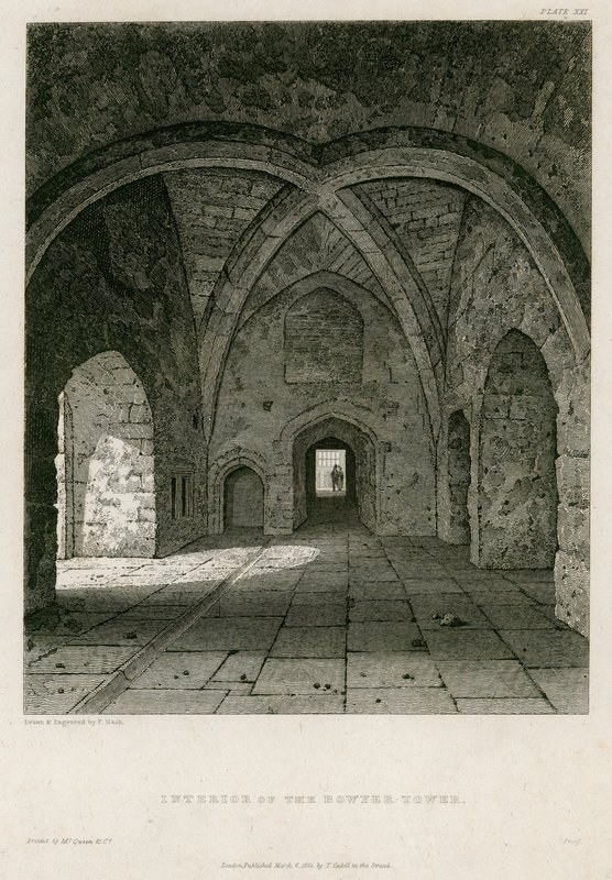 Interior of the Bowyer Tower by English School