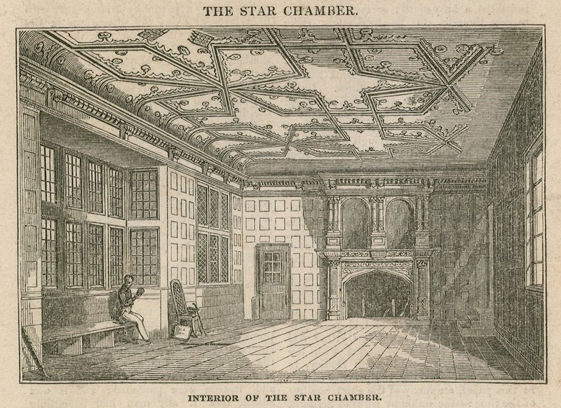 Interior of the Star Chamber, Westminster by English School