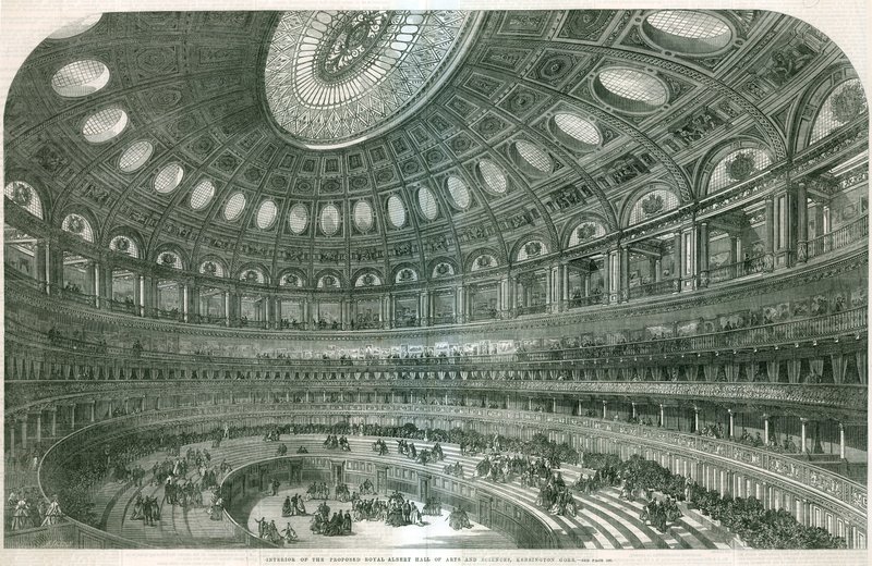 Interior of the Proposed Royal Albert Hall by English School