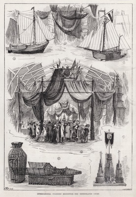 International Fisheries Exhibition, The Netherlands Court by English School
