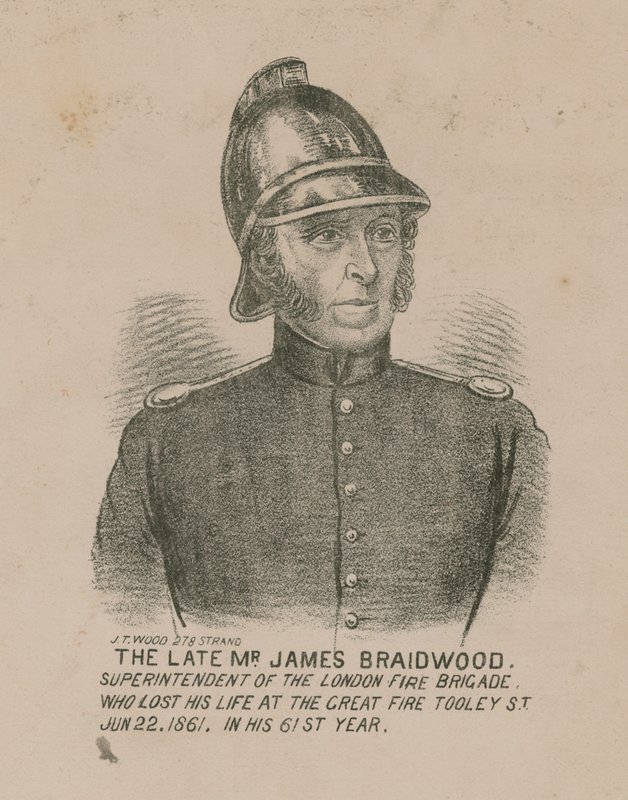James Braidwood, Superintendent of the London Fire Brigade by English School
