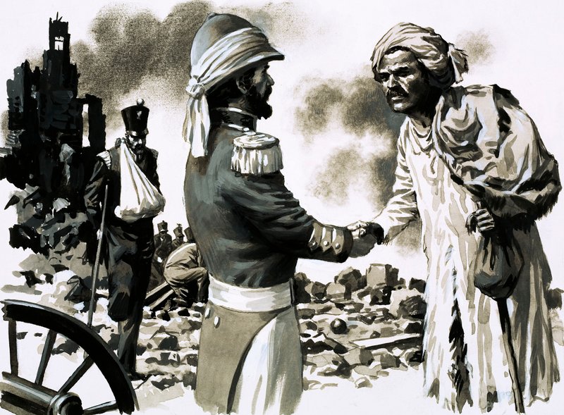 James Kavanagh, in Disguise, One of the Heroes of Lucknow by English School