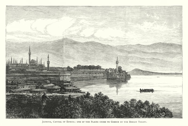 Jannina, Capital of Epirus, one of the Places ceded to Greece by the Berlin Treaty by English School