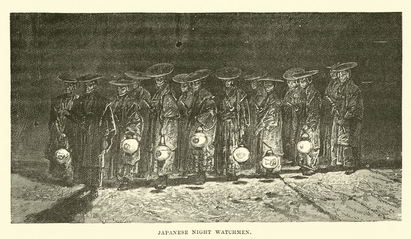 Japanese night watchmen by English School