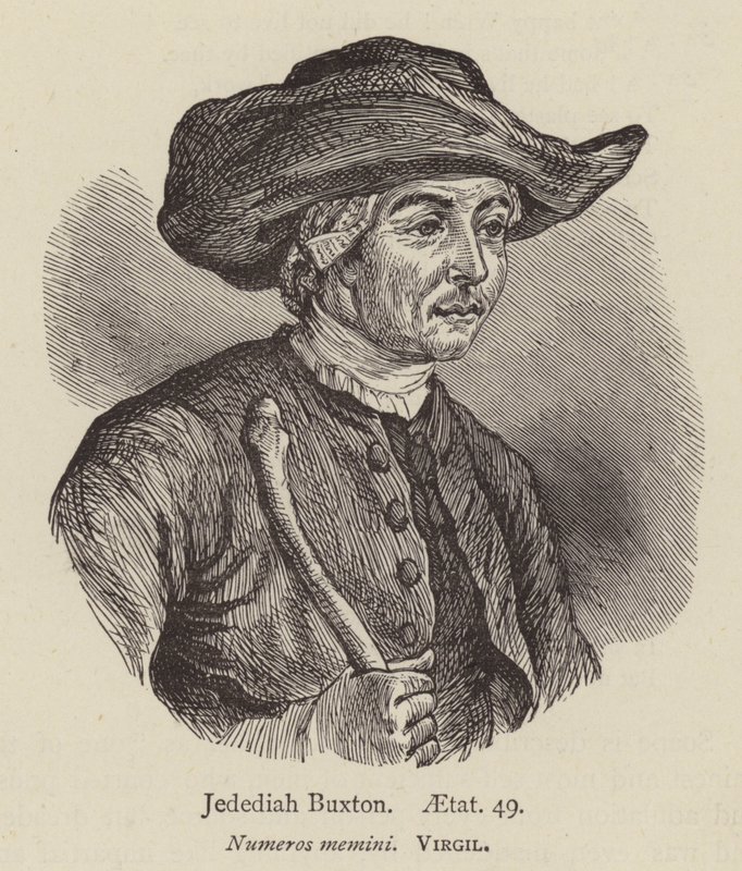 Jedediah Buxton, aetat 49 by English School