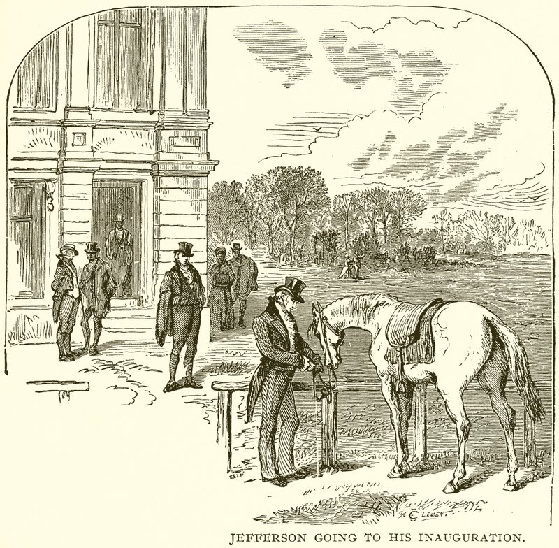 Jefferson going to his Inauguration by English School