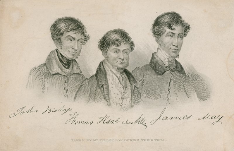 John Bishop, Thomas Head (alias Williams), James May by English School