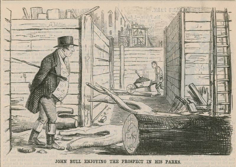John Bull Enjoying the Prospect in His Parks by English School