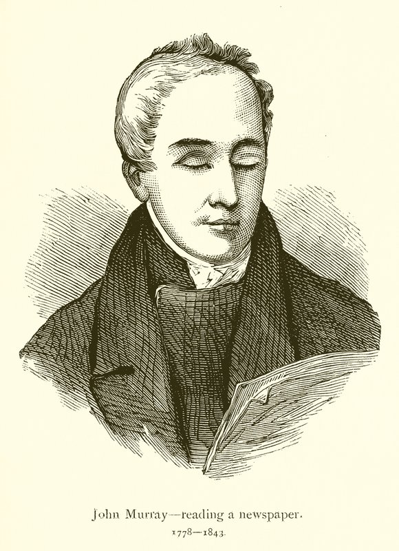 John Murray, reading a newspaper by English School