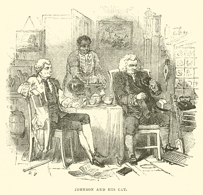 Johnson and His Cat by English School