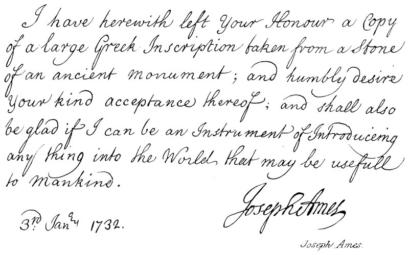 Joseph Ames by English School