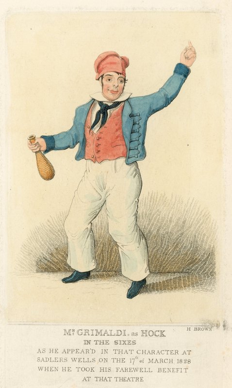 Joseph Grimaldi as Hock by English School