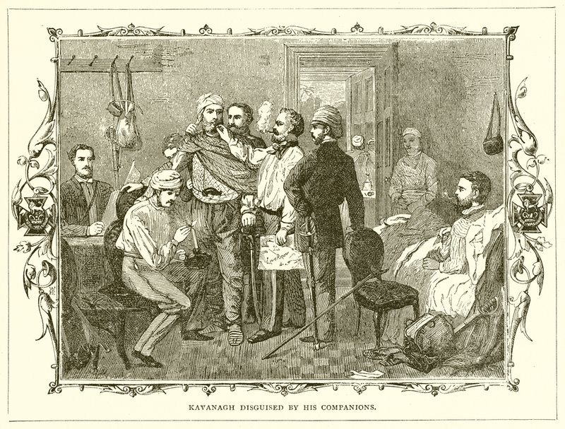 Kavanagh Disguised by his Companions by English School