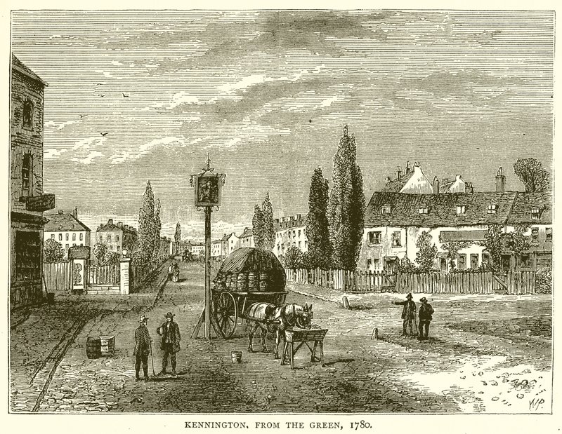 Kennington, from the Green, 1780 by English School