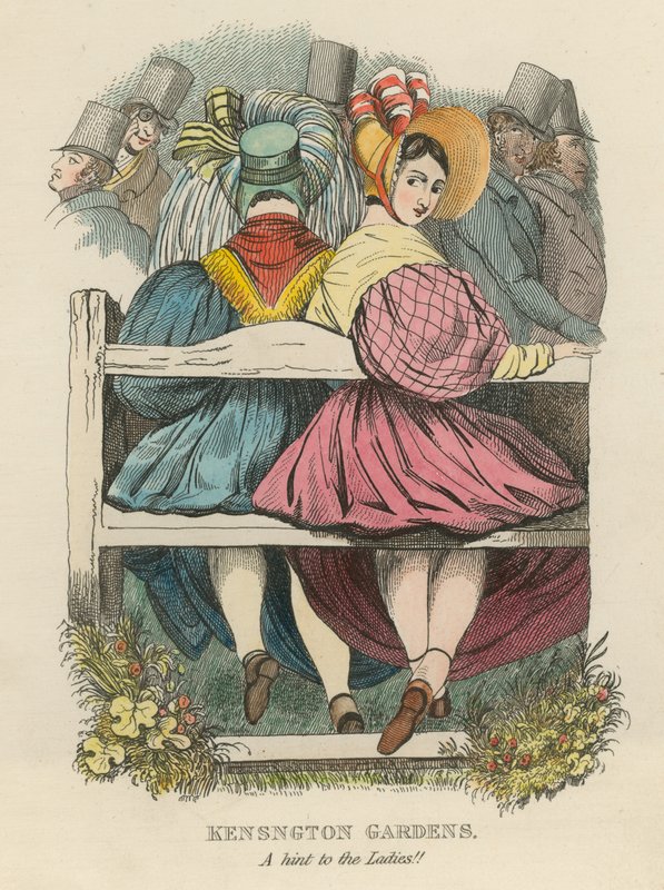 Kensington Gardens, London: A hint to the ladies by English School