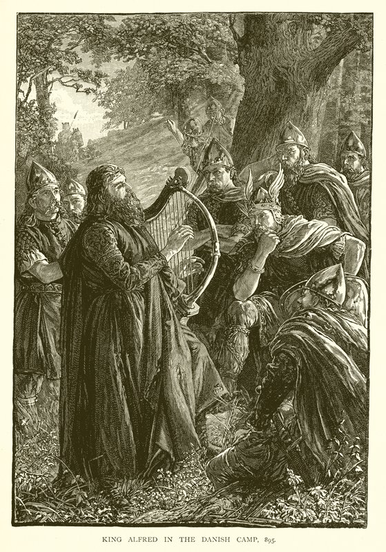 King Alfred in the Danish Camp, 895 by English School