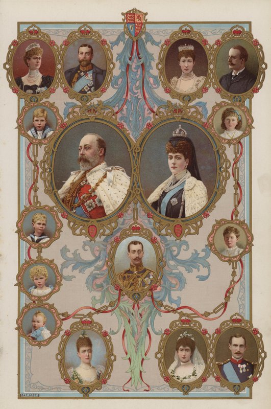 【第1位獲得！】 King Edward VII, Queen Alexandra and Their Children and 鉄道