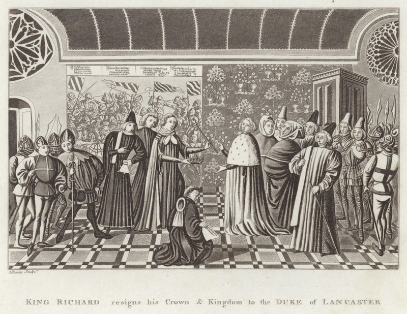 King Richard resigns his Crown & Kingdom to the Duke of Lancaster by English School