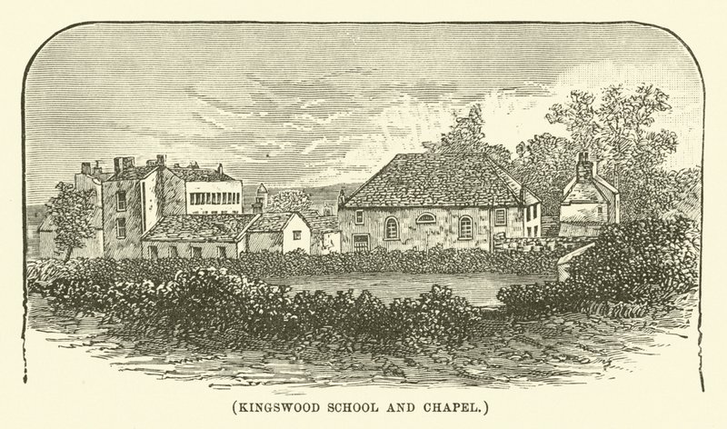 Kingswood School and Chapel (engraving) by English School