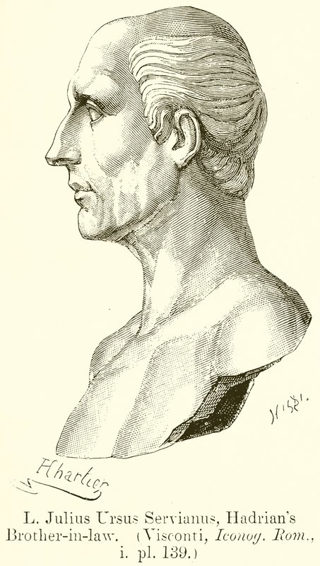 L. Julius Ursus Servianus, Hadrian
