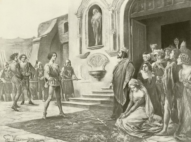 La Favorita, Act III Scene XII (engraving) by English School