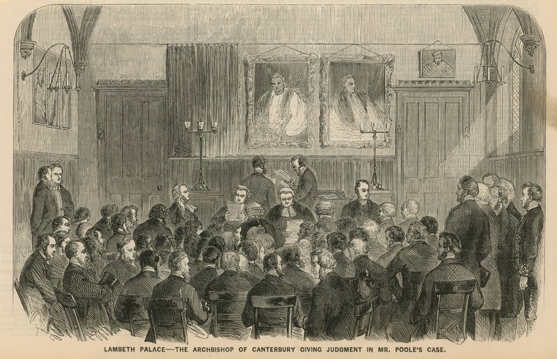Lambeth Palace - The Archbishop of Canterbury Giving Judgment in Mr. Poole
