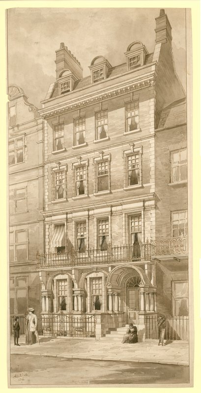 Last House in the Corner of Bedford Square and Adeline Street, London by English School