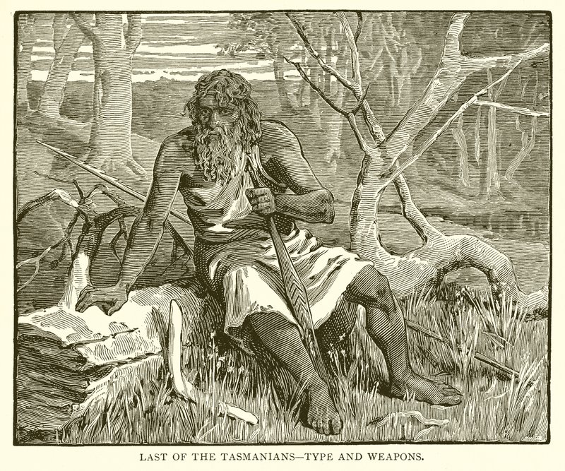 Last of the Tasmanians: Type and Weapons by English School