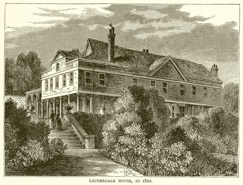 Lauderdale House, in 1820 by English School