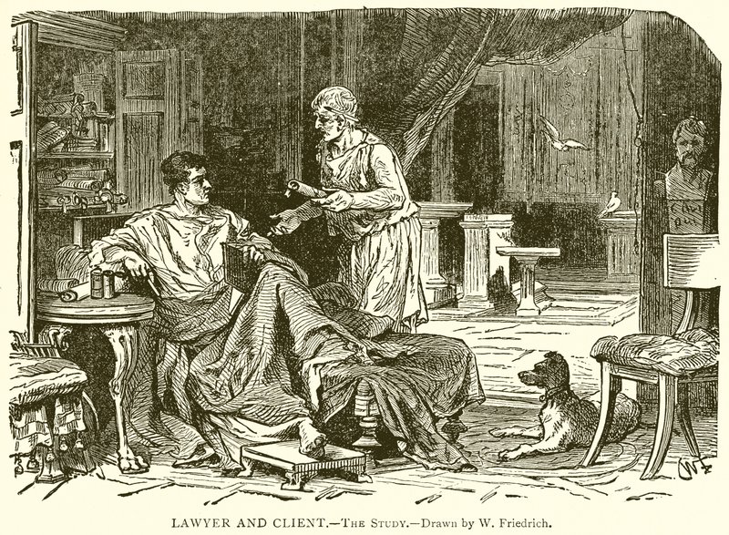 Lawyer and Client (The Study) by English School