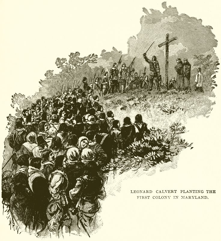 Leonard Calvert Planting the First Colony in Maryland by English School