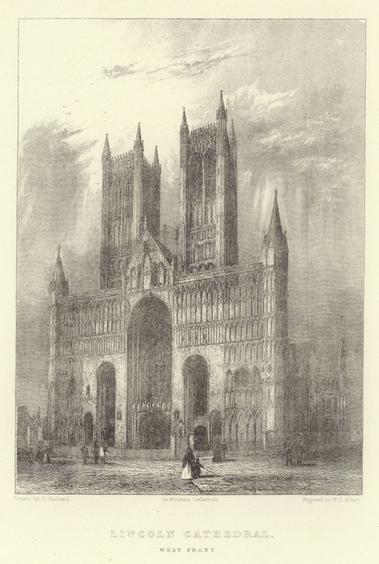 Lincoln Cathedral, West Front by English School