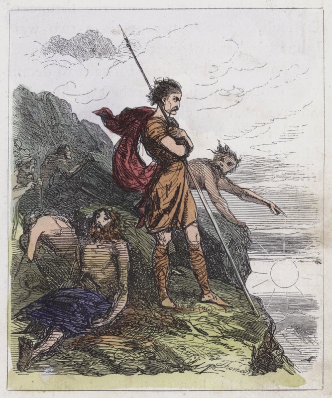 Llewellyn on the Mountains by English School