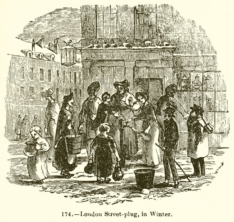 London Street-Plug, in Winter by English School