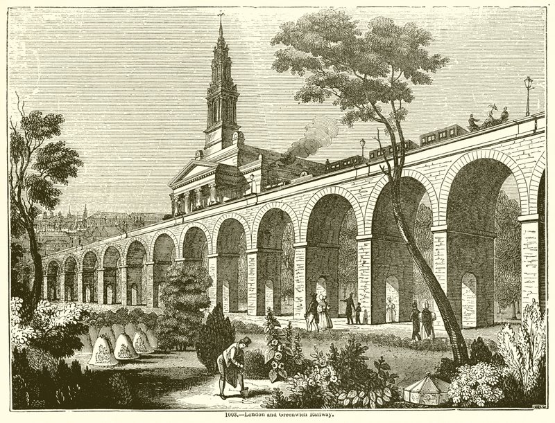 London and Greenwich Railway by English School