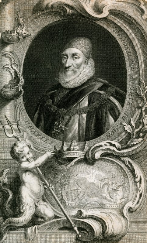 Lord Howard of Effingham, Armada Admiral of the Fleet by English School