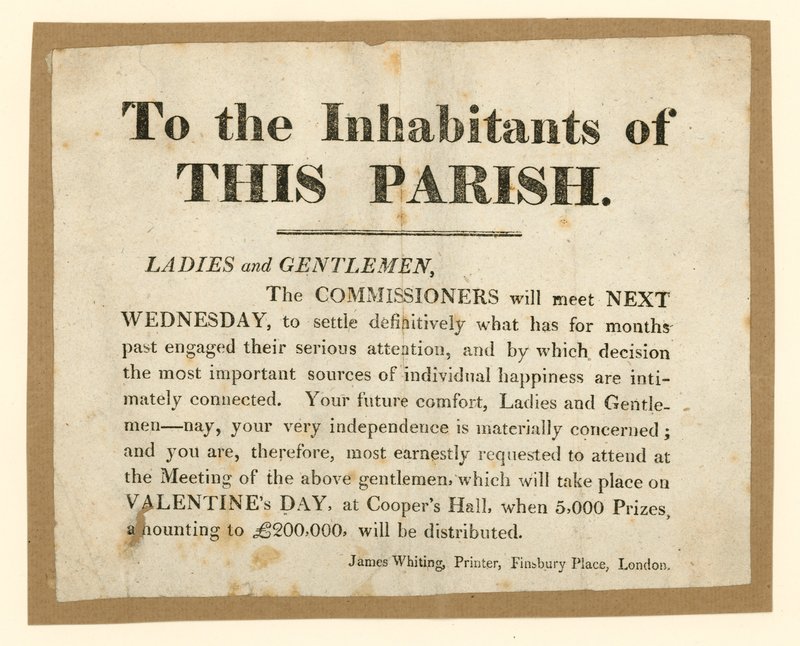 Lottery Advertisement by English School