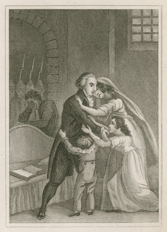 Louis XVI of France Taking Leave of His Family, 1793 by English School
