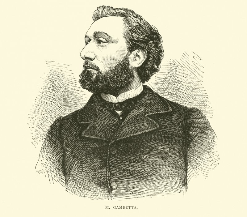 M Gambetta, September 1870 by English School