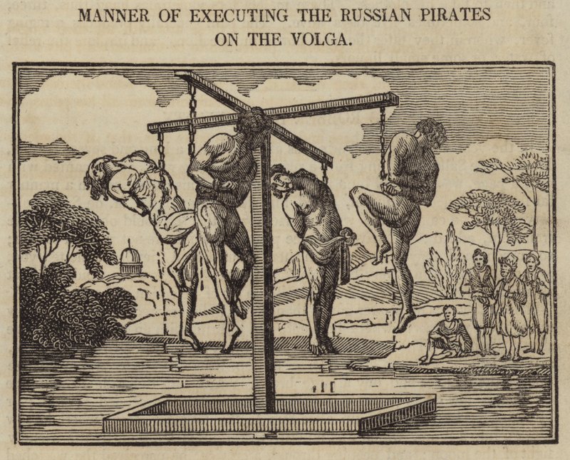 Manner of Executing the Russian Pirates on the Volga by English School