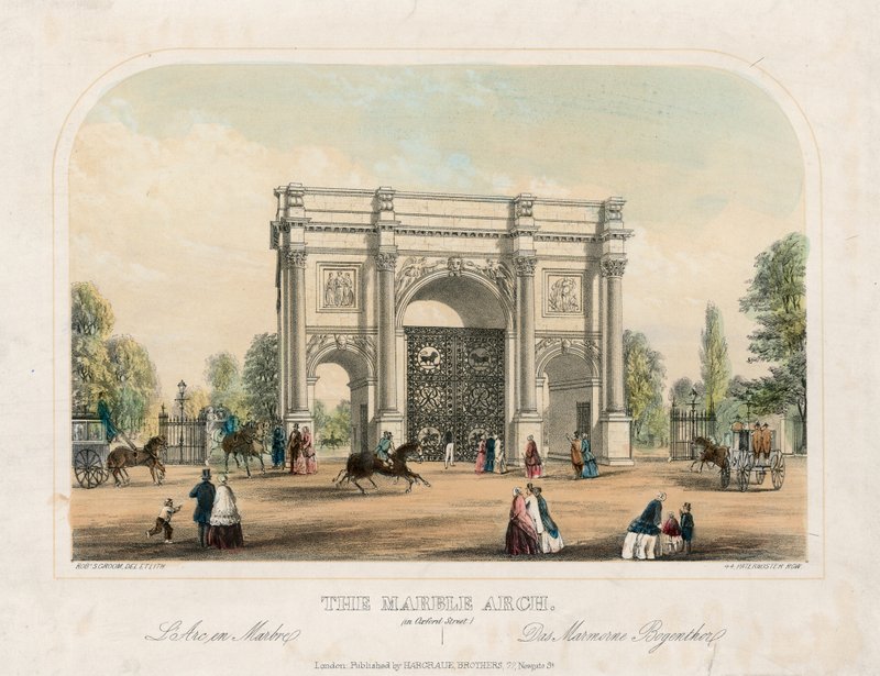 Marble Arch, Oxford Street, London by English School