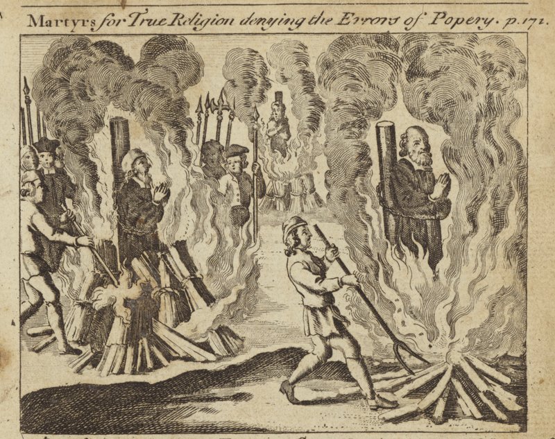 Martyrs for True Religion Denying the Errors of Popery by English School