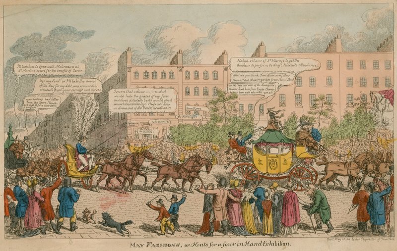 May Fashions, or Hints for a four in hand exhibition by English School