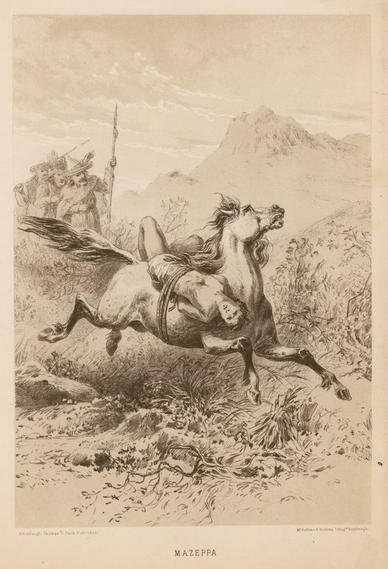 Mazeppa, based on the poem by Lord Byron by English School